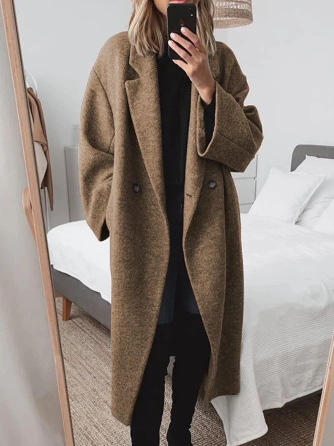 Fay | Trendy og moderne lang frakk i vegansk ull