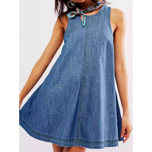 Anne | Minikjole i premium vegansk denim fra Sunset stroll