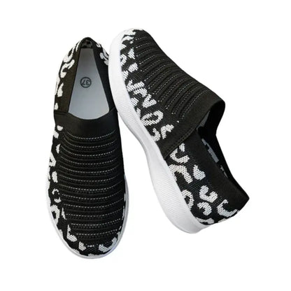 Happy | Leopard pustende joggesko i mesh